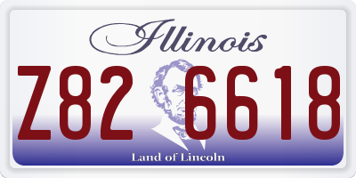 IL license plate Z826618