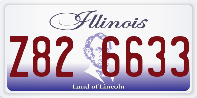 IL license plate Z826633