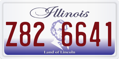 IL license plate Z826641