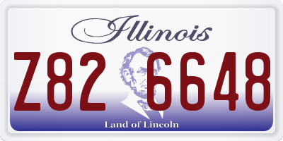 IL license plate Z826648