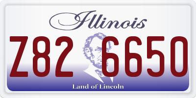 IL license plate Z826650