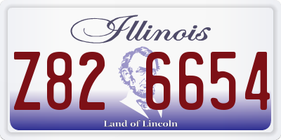 IL license plate Z826654
