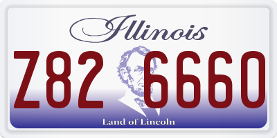 IL license plate Z826660
