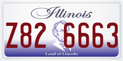 IL license plate Z826663