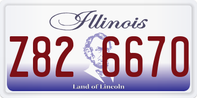 IL license plate Z826670