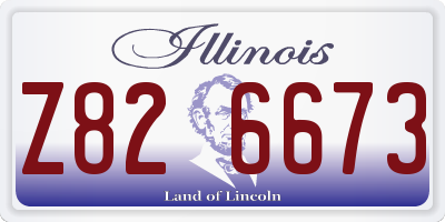 IL license plate Z826673