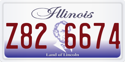 IL license plate Z826674