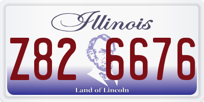 IL license plate Z826676