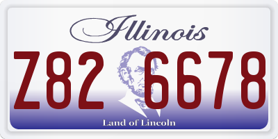 IL license plate Z826678