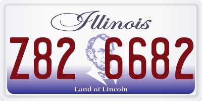 IL license plate Z826682