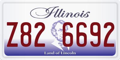 IL license plate Z826692