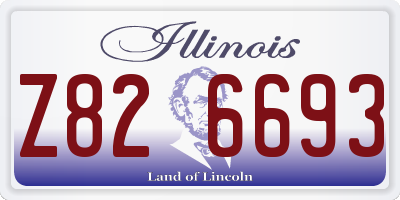 IL license plate Z826693