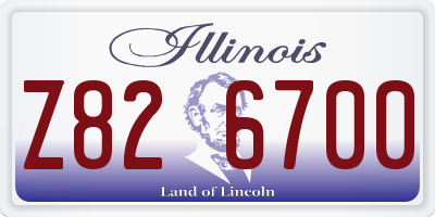 IL license plate Z826700