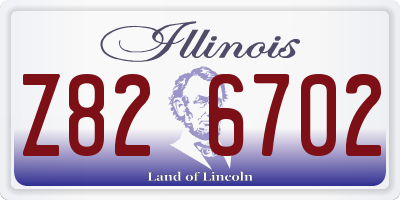 IL license plate Z826702
