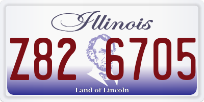 IL license plate Z826705
