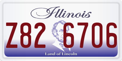 IL license plate Z826706