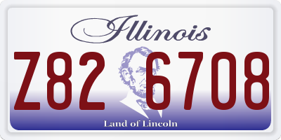 IL license plate Z826708
