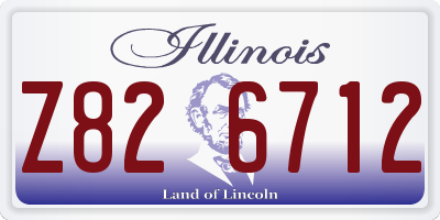IL license plate Z826712