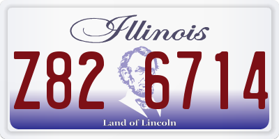IL license plate Z826714