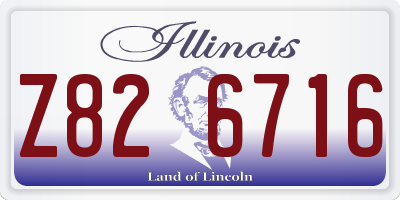 IL license plate Z826716