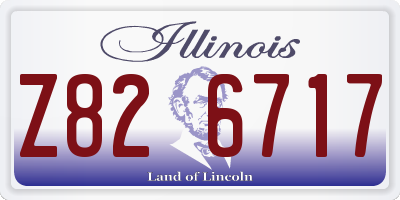 IL license plate Z826717
