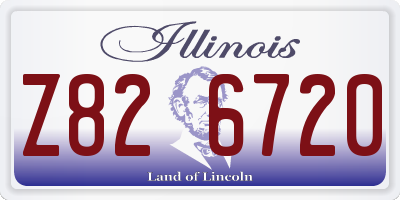 IL license plate Z826720
