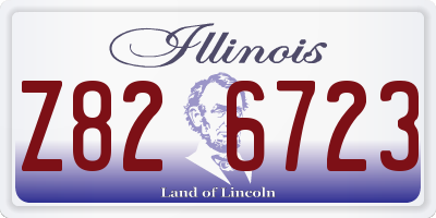 IL license plate Z826723
