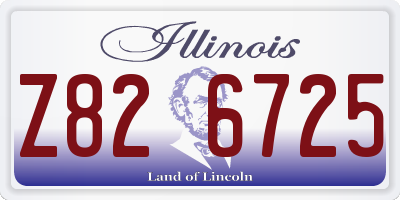 IL license plate Z826725