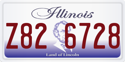 IL license plate Z826728