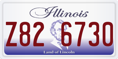 IL license plate Z826730