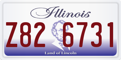 IL license plate Z826731