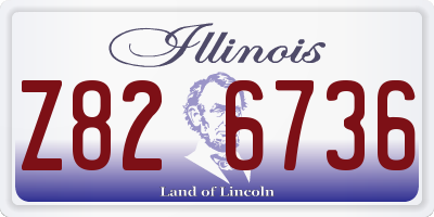 IL license plate Z826736