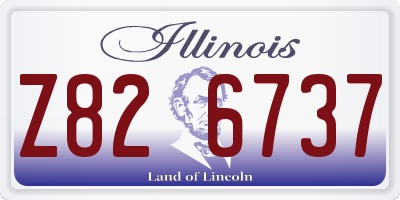 IL license plate Z826737