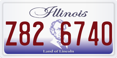 IL license plate Z826740