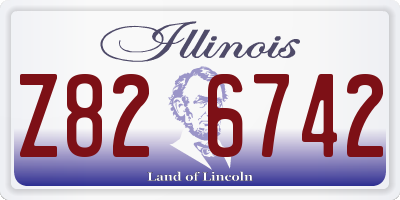 IL license plate Z826742