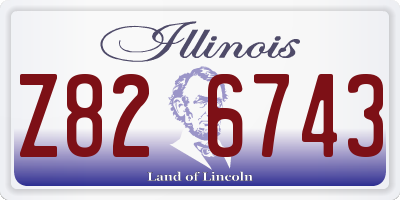 IL license plate Z826743