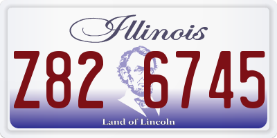 IL license plate Z826745