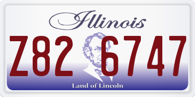 IL license plate Z826747