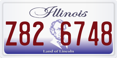 IL license plate Z826748