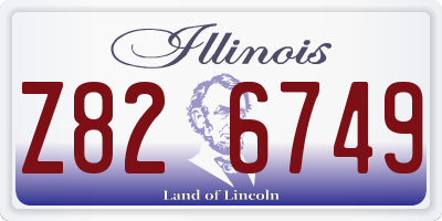 IL license plate Z826749