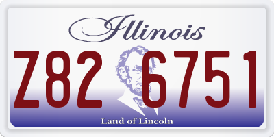 IL license plate Z826751