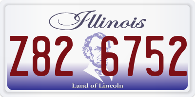 IL license plate Z826752