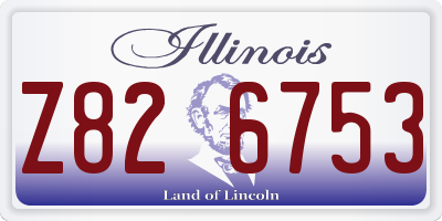 IL license plate Z826753
