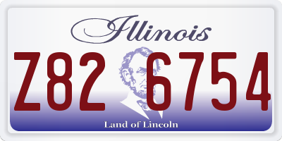IL license plate Z826754