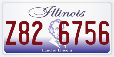 IL license plate Z826756