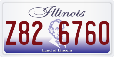 IL license plate Z826760