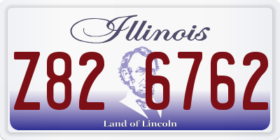 IL license plate Z826762
