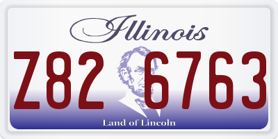 IL license plate Z826763