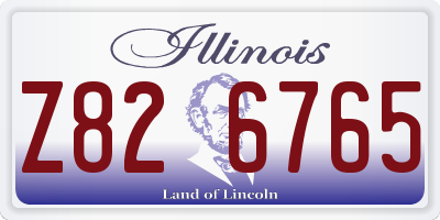 IL license plate Z826765