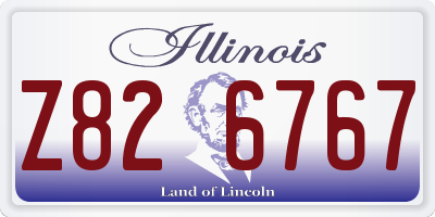 IL license plate Z826767